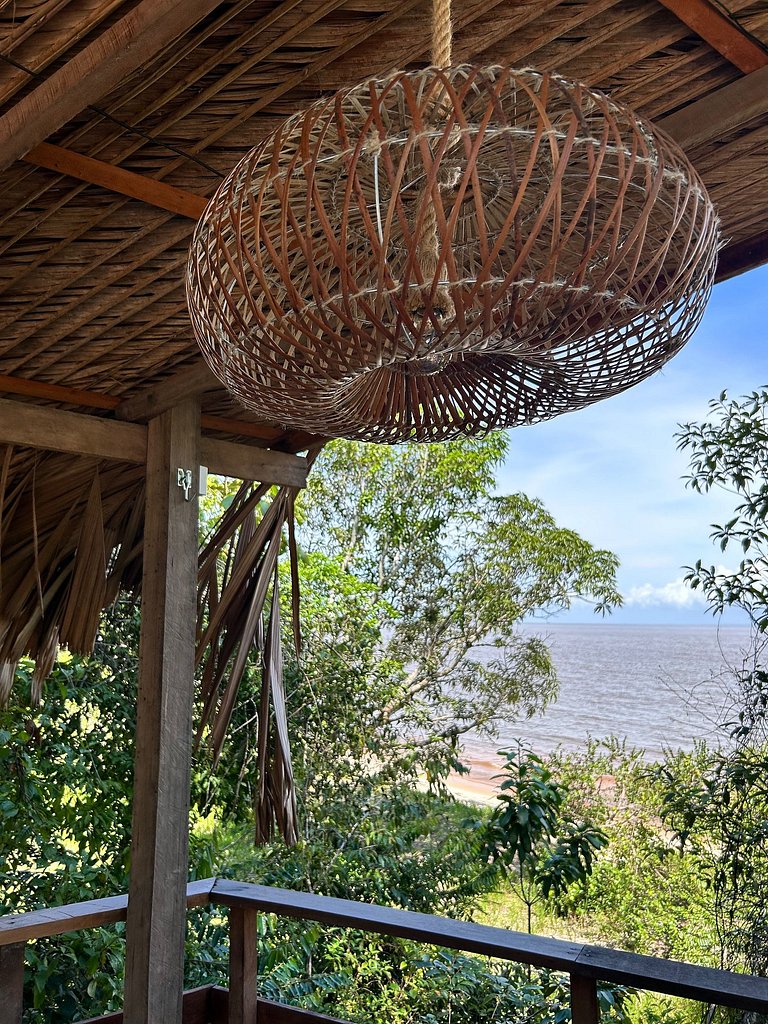 CHALÉ SAMAÚMA | Rede Suspensa | Decks de frente para Praia |